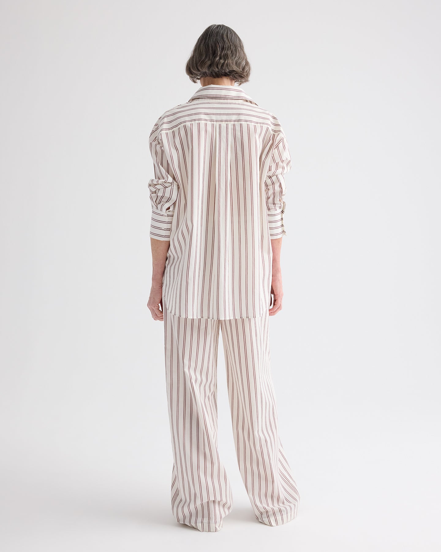 TWP White / wine Big Joe Shirt in Cotton Silk view 5