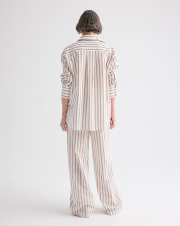 TWP White / wine Big Joe Shirt in Cotton Silk view 5