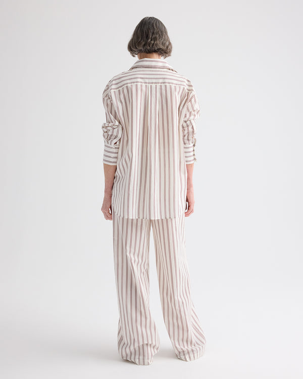 TWP White / wine Big Joe Shirt in Cotton Silk view 5
