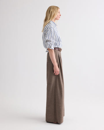 TWP Ivory multi Big Joe Shirt in Mens Stripe on Superfine Poplin view 5