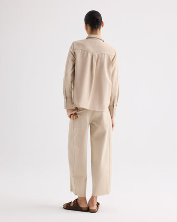 TWP Sandshell Ranchers Daughter Shirt in Japanese Natural Denim view 4