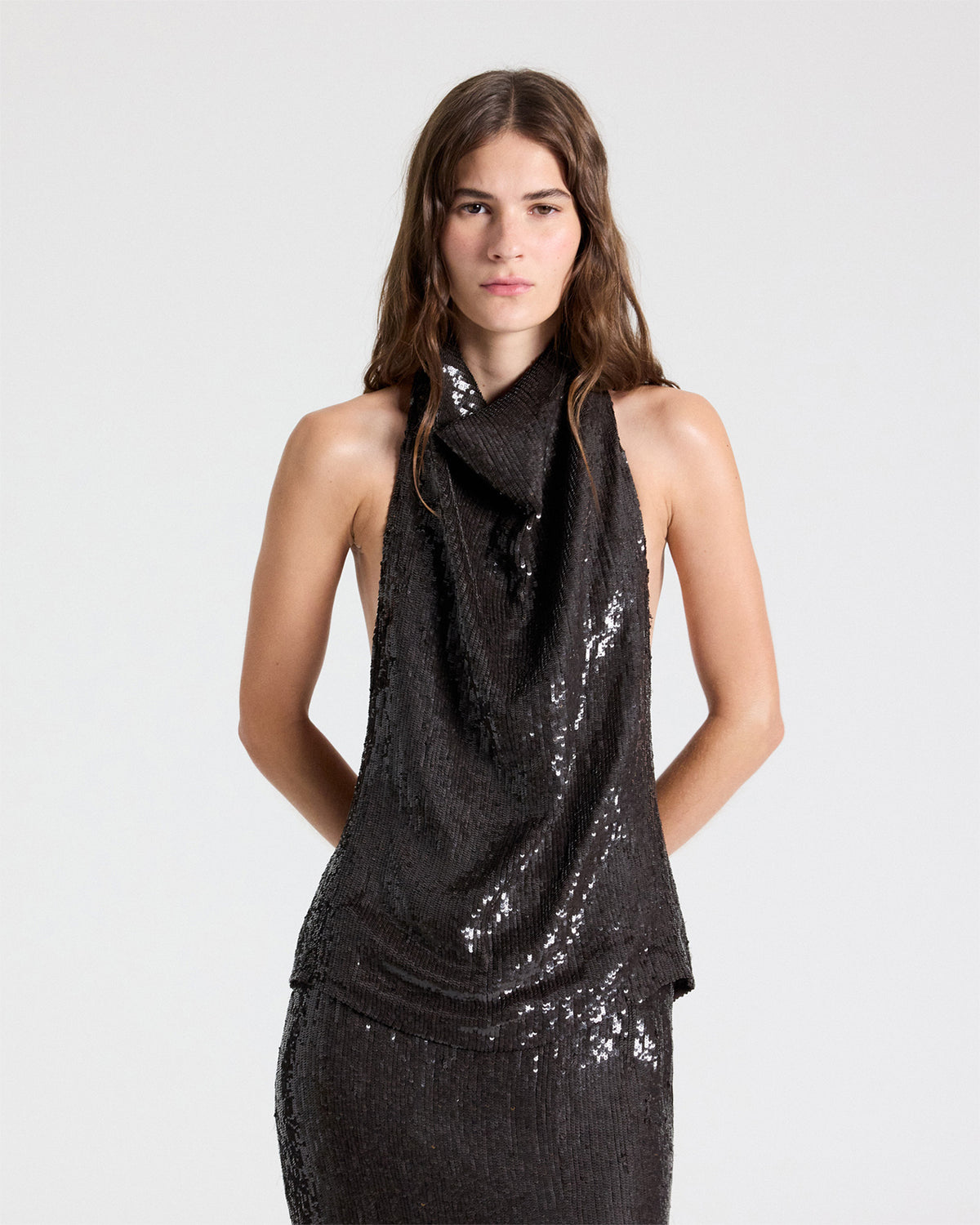 TWP Delicioso Friday Night Top in Fishscale Sequin view 1