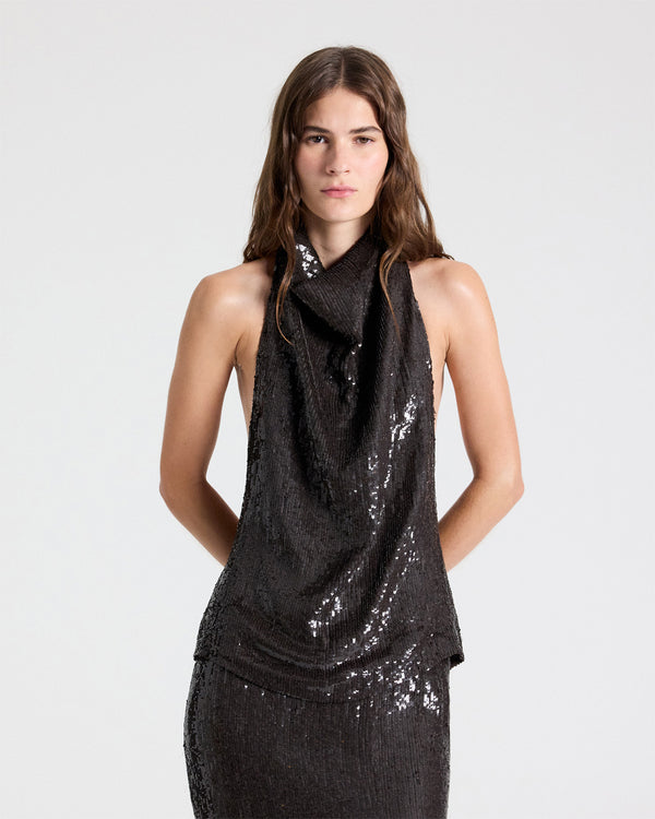 TWP Delicioso Friday Night Top in Fishscale Sequin view 1