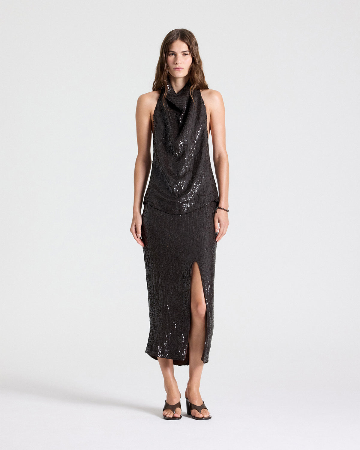 TWP Delicioso Friday Night Top in Fishscale Sequin view 3