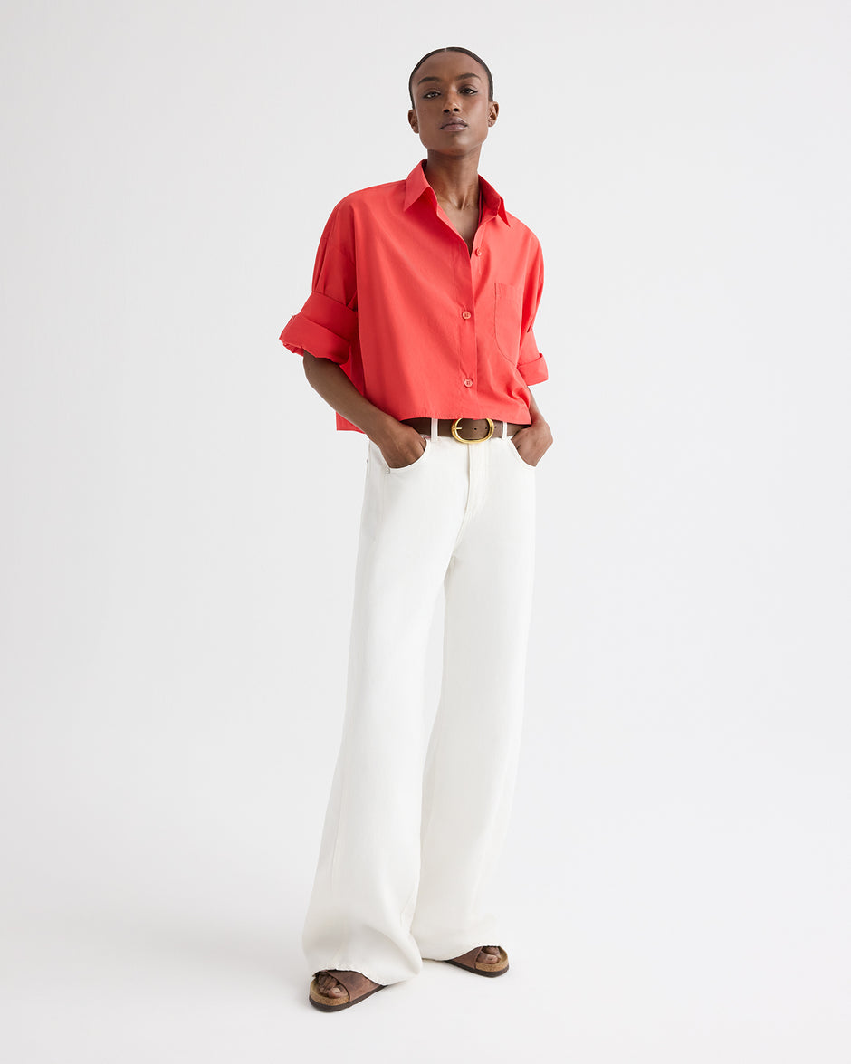 TWP Tomato Next Ex Shirt in Superfine Cotton view 3