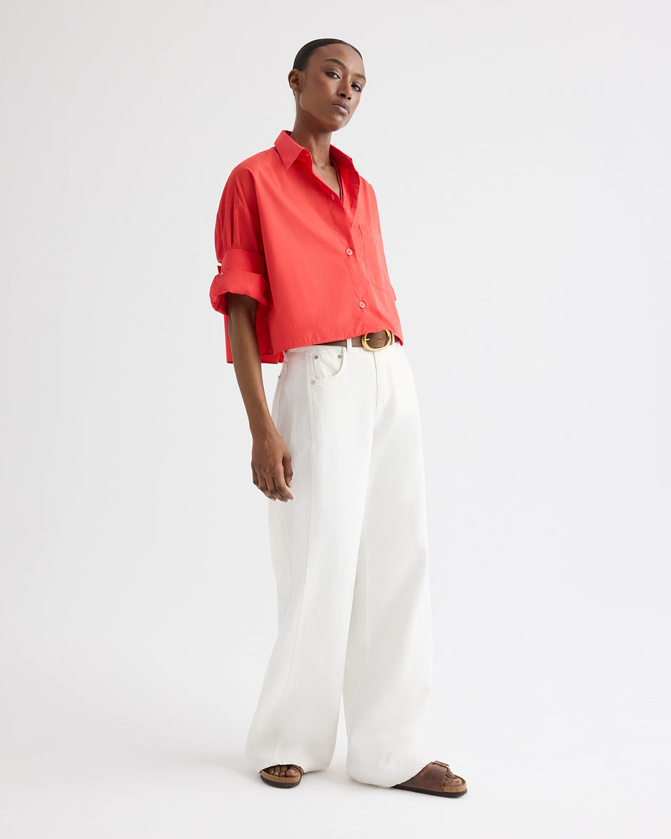 TWP Tomato Next Ex Shirt in Superfine Cotton view 4