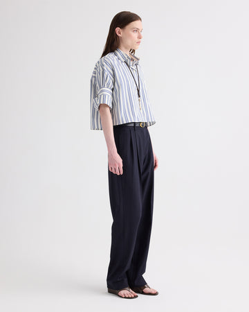 TWP Ivory multi Next Ex Shirt in Mens Stripe on Superfine Poplin view 4