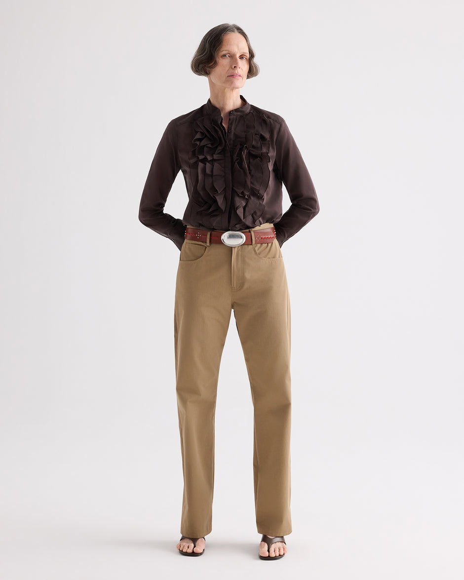 TWP Delicioso Patti Top in Cotton Silk Organza view 4
