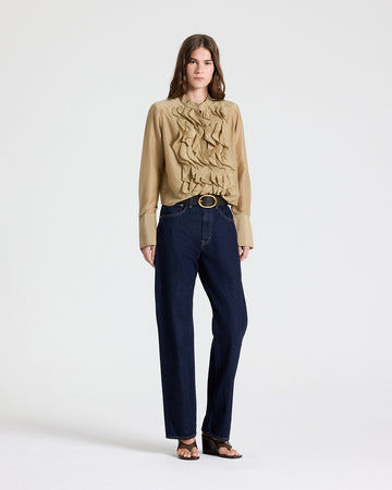 TWP Kelp Patti Top in Cotton Silk Organza view 3