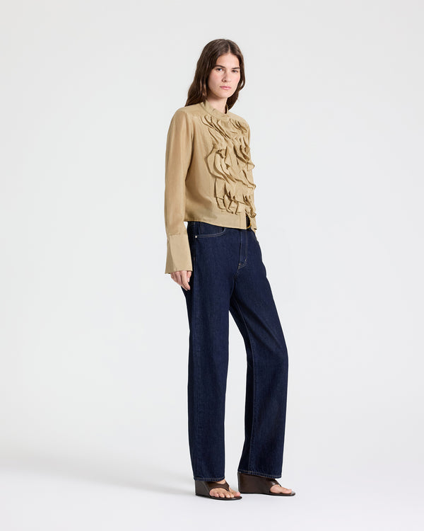 TWP Kelp Patti Top in Cotton Silk Organza view 4