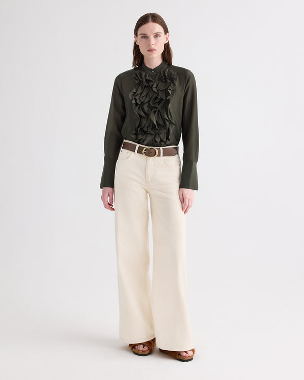 TWP Rosen Patti Top in Cotton Silk Organza view 3