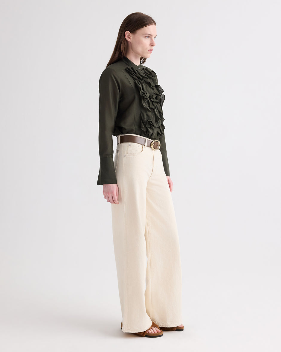 TWP Rosen Patti Top in Cotton Silk Organza view 4