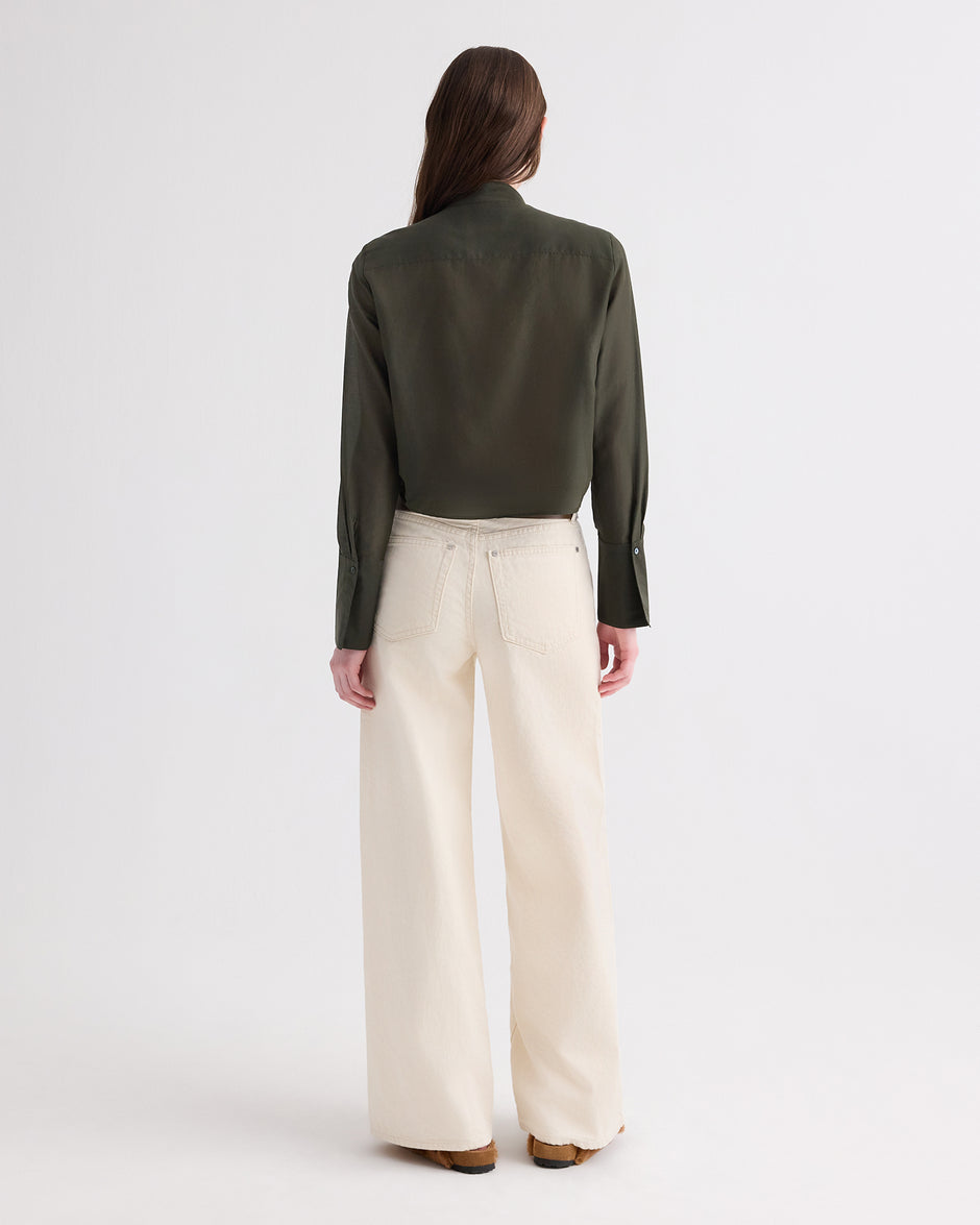 TWP Rosen Patti Top in Cotton Silk Organza view 5