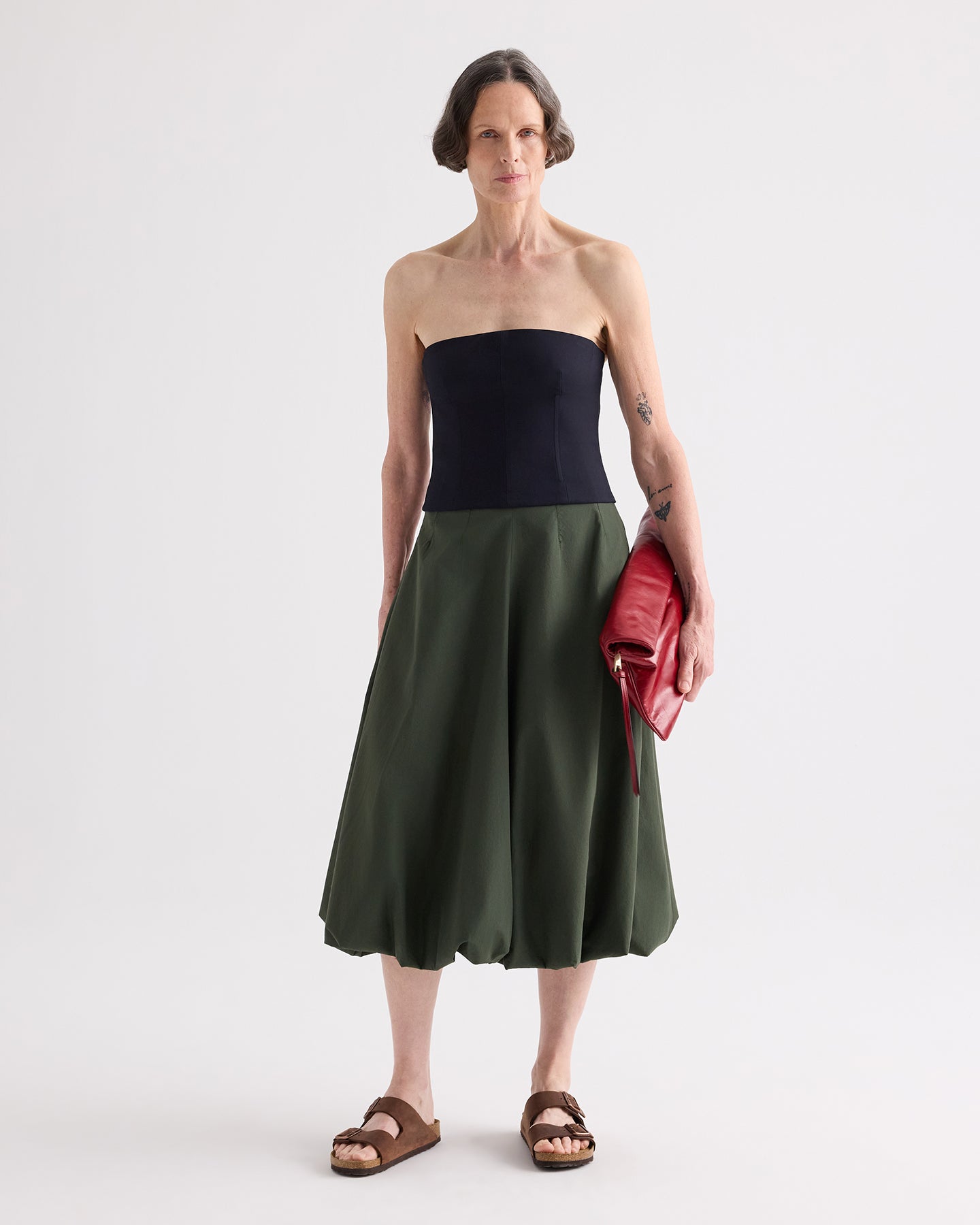 TWP Midnight Jillian Bustier in Italian Wool Twill view 3