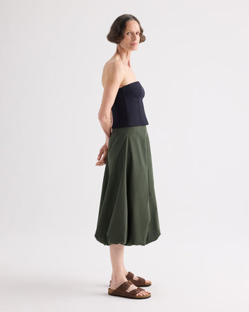 TWP Midnight Jillian Bustier in Italian Wool Twill view 4