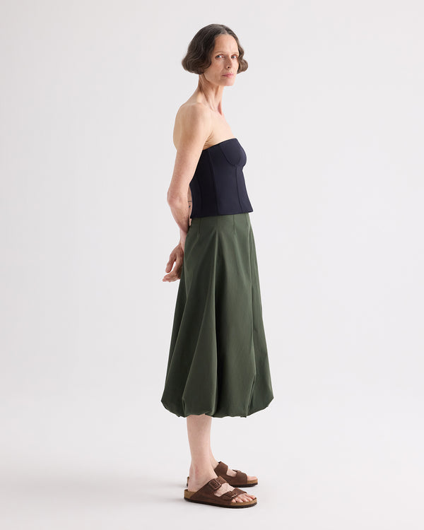 TWP Midnight Jillian Bustier in Italian Wool Twill view 4