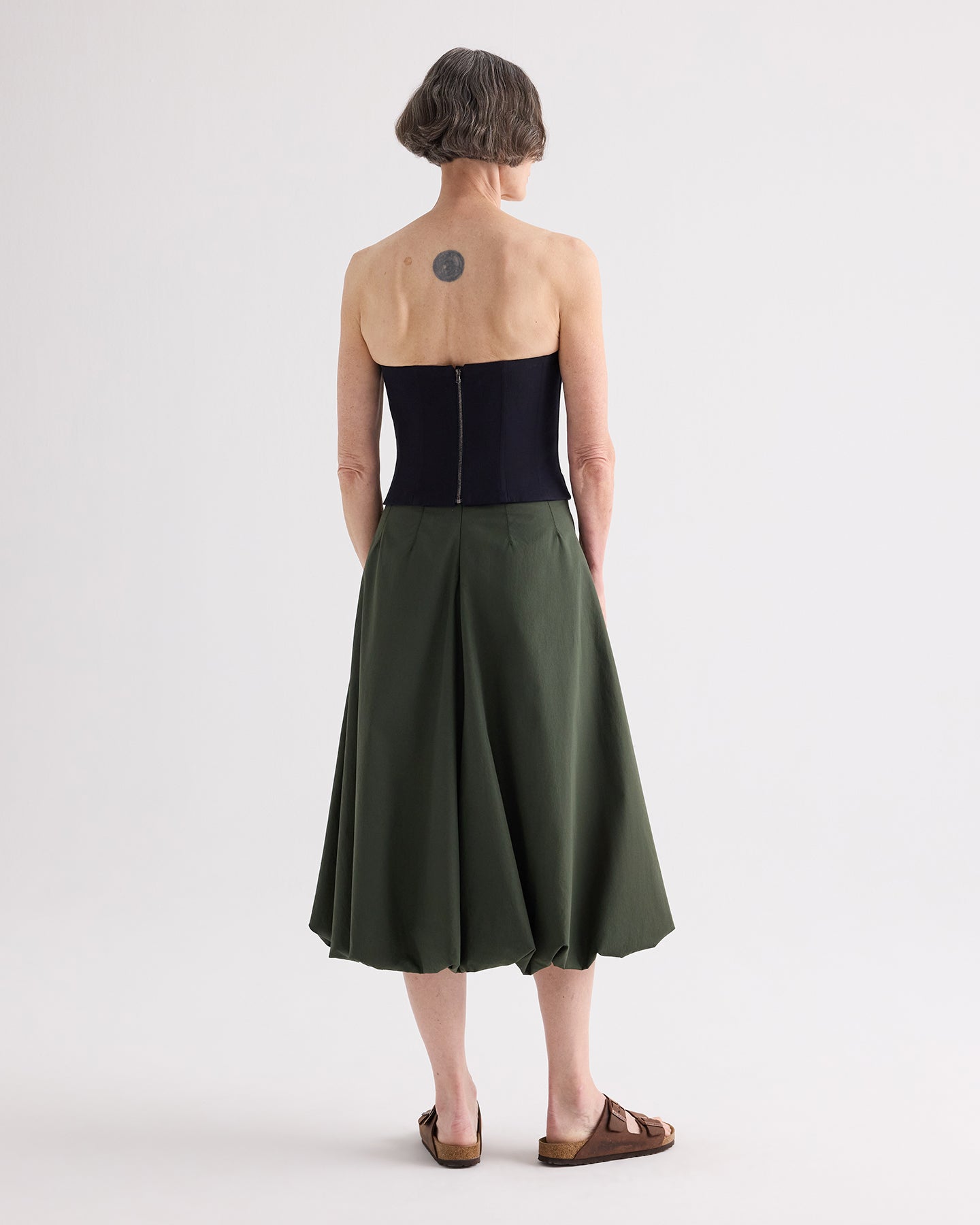TWP Midnight Jillian Bustier in Italian Wool Twill view 5