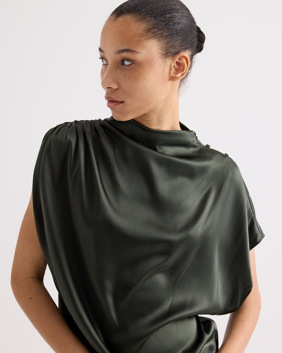 TWP Rosen Wish You Would Top in Stretch Superwashed Silk view 3