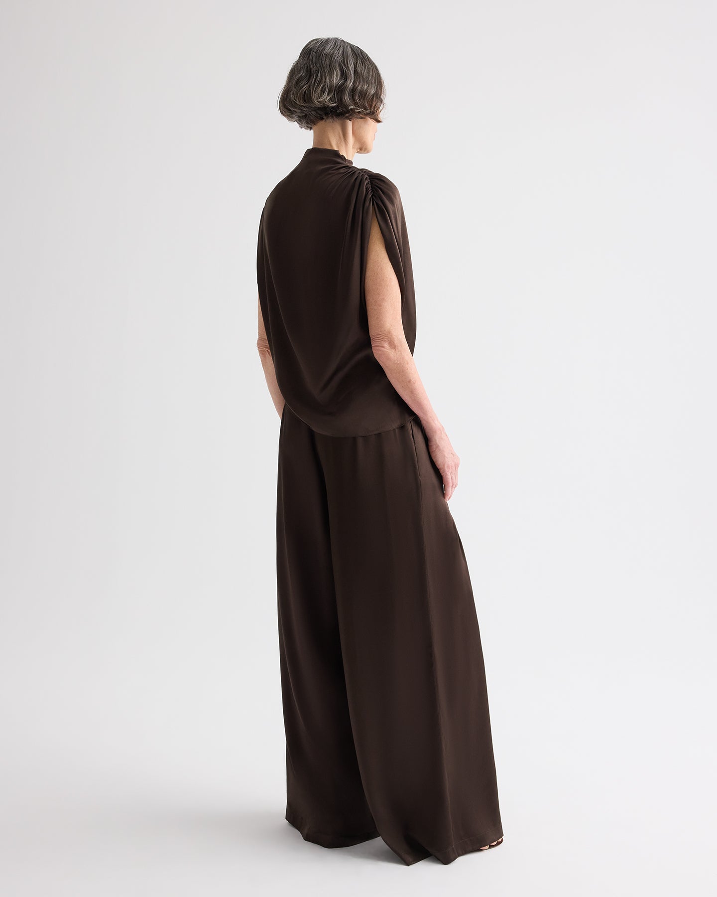 TWP Delicioso Wish You Would Top in Washed Silk Charmeuse view 5