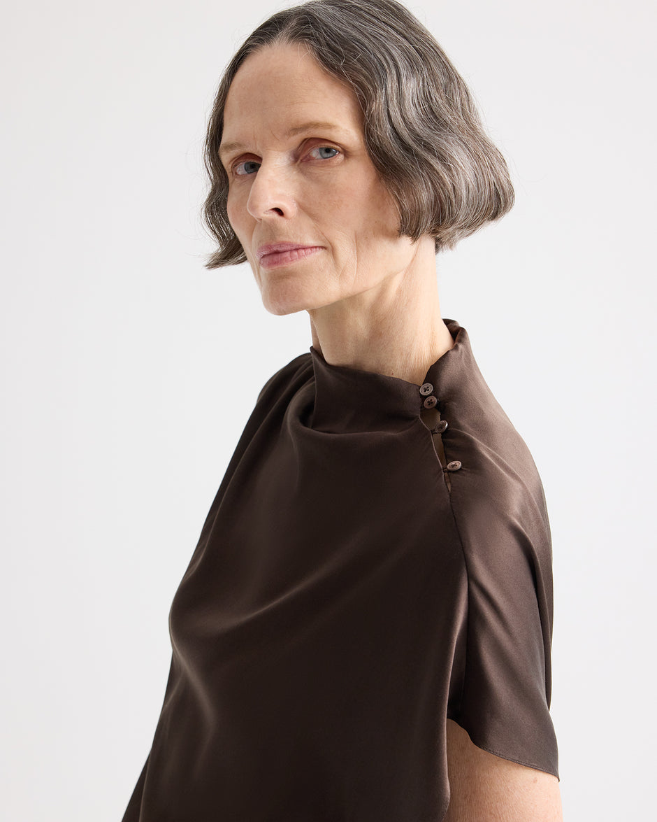 TWP Delicioso Wish You Would Top in Washed Silk Charmeuse view 1
