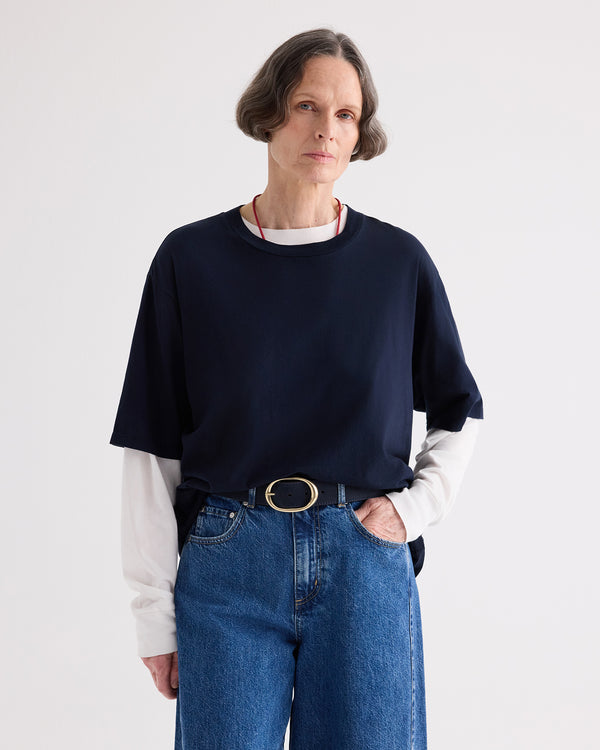 TWP Midnight JTs T in Supima Cotton view 1