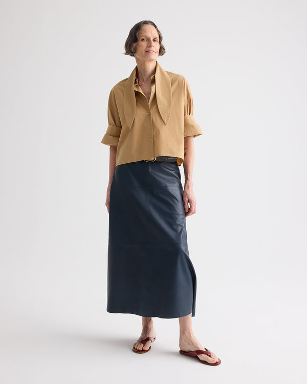 TWP Cartouche Tie One On Shirt in Cotton Poplin view 3