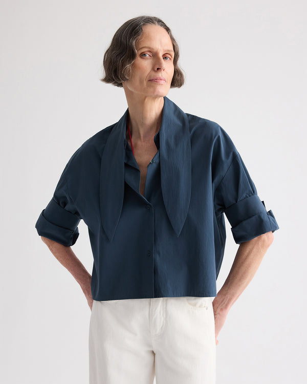TWP Sea storm Tie One On Shirt in Cotton Poplin view 2