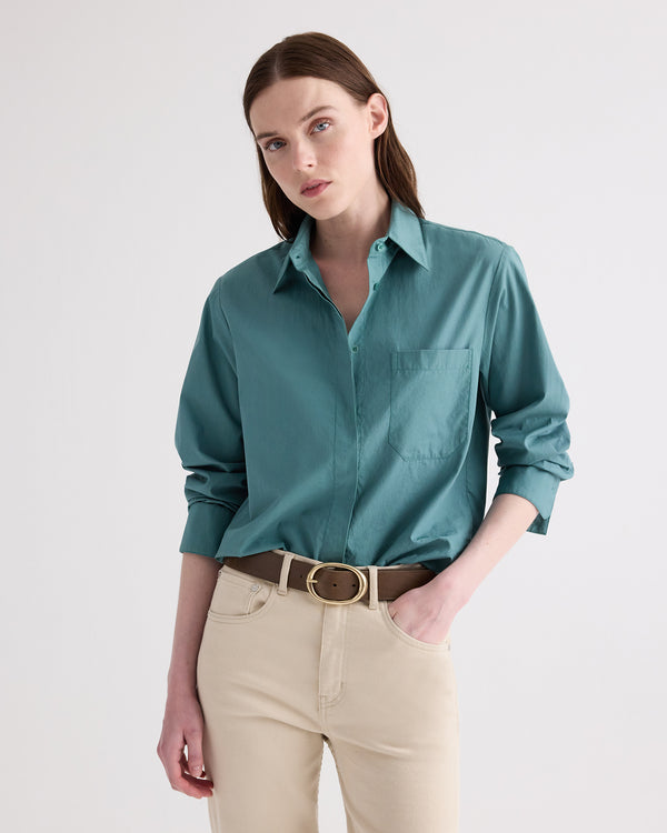 TWP Sea pine Cowboy Update Shirt in Superfine Cotton view 1