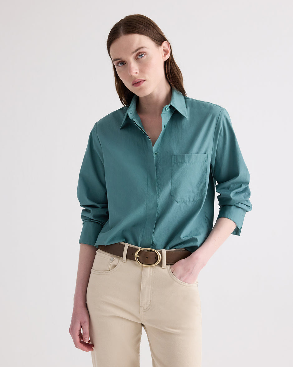 TWP Sea pine Cowboy Update Shirt in Superfine Cotton view 1