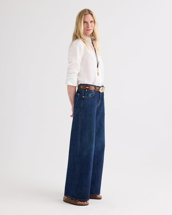 TWP Dark stone Tiny Dancer Jean in Heavy Denim view 4