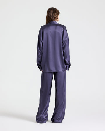 TWP Graystone Something Borrowed Shirt in Crepe Back Silk Satin view 4