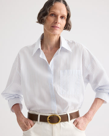 TWP Mink Wide Belt in Vachetta Leather view 2