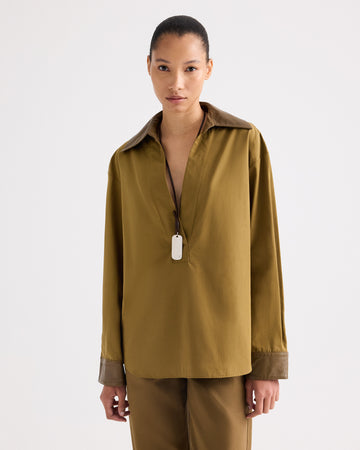 TWP Kangaroo A Case of You Combo Top in Cotton Shirting view 1