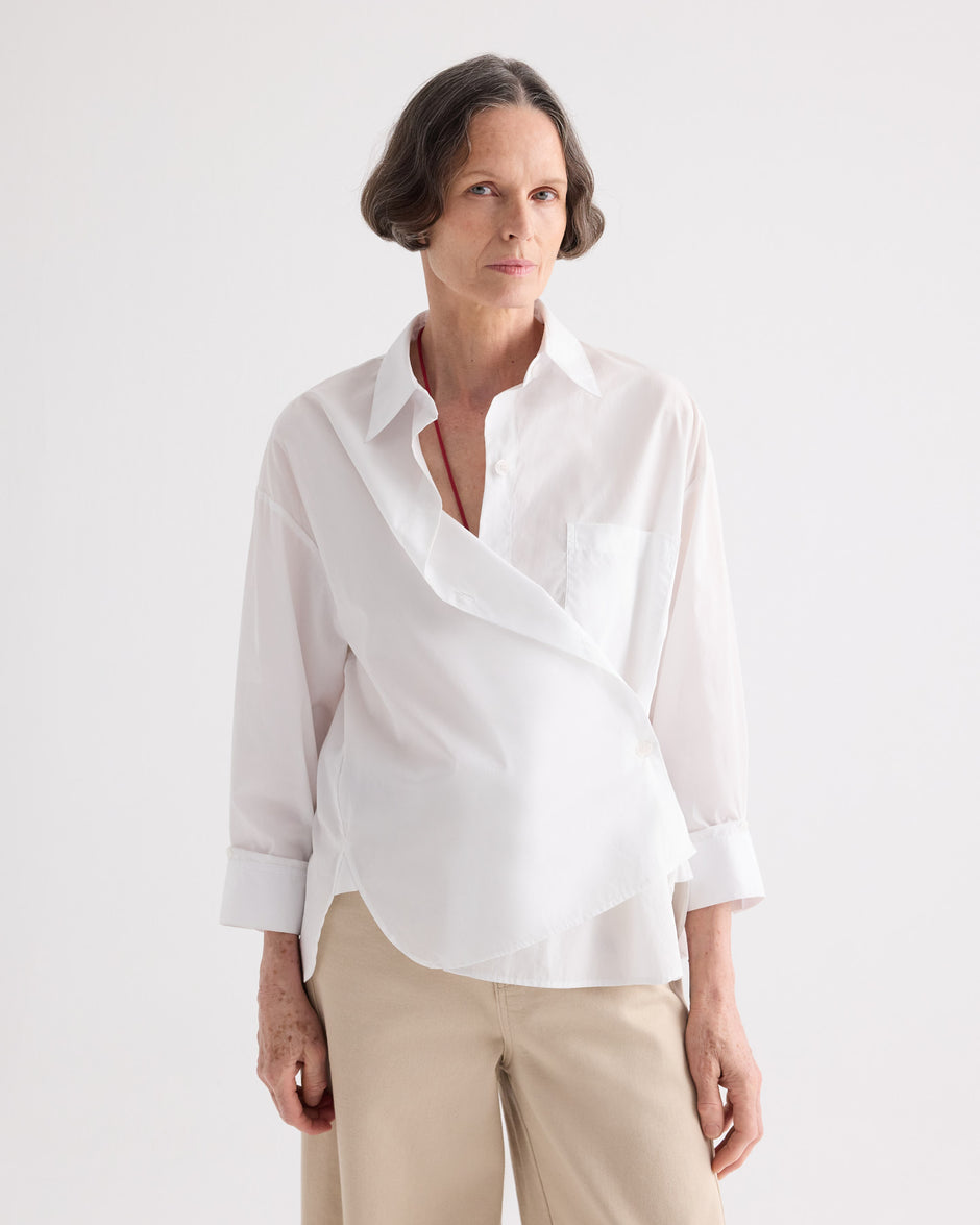 TWP White Newest Earl in Superfine Cotton view 1
