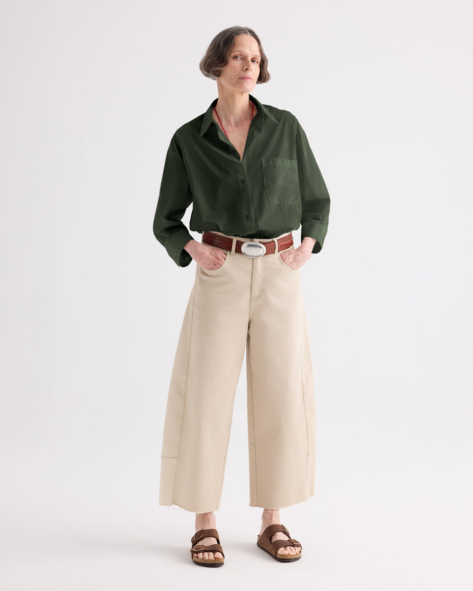 TWP Rosen Newest Earl Shirt in Superfine Cotton Shirting view 1