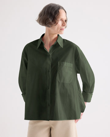 TWP Rosen Newest Earl Shirt in Superfine Cotton Shirting view 5