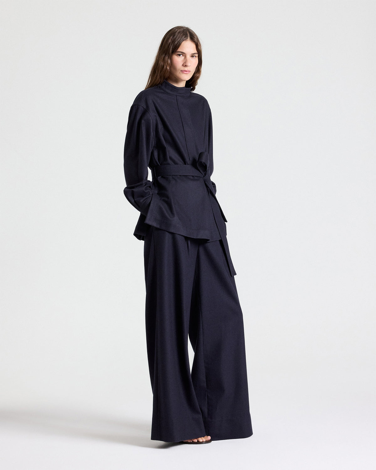 TWP Midnight Tamzin Jacket in Wool Flannel view 4