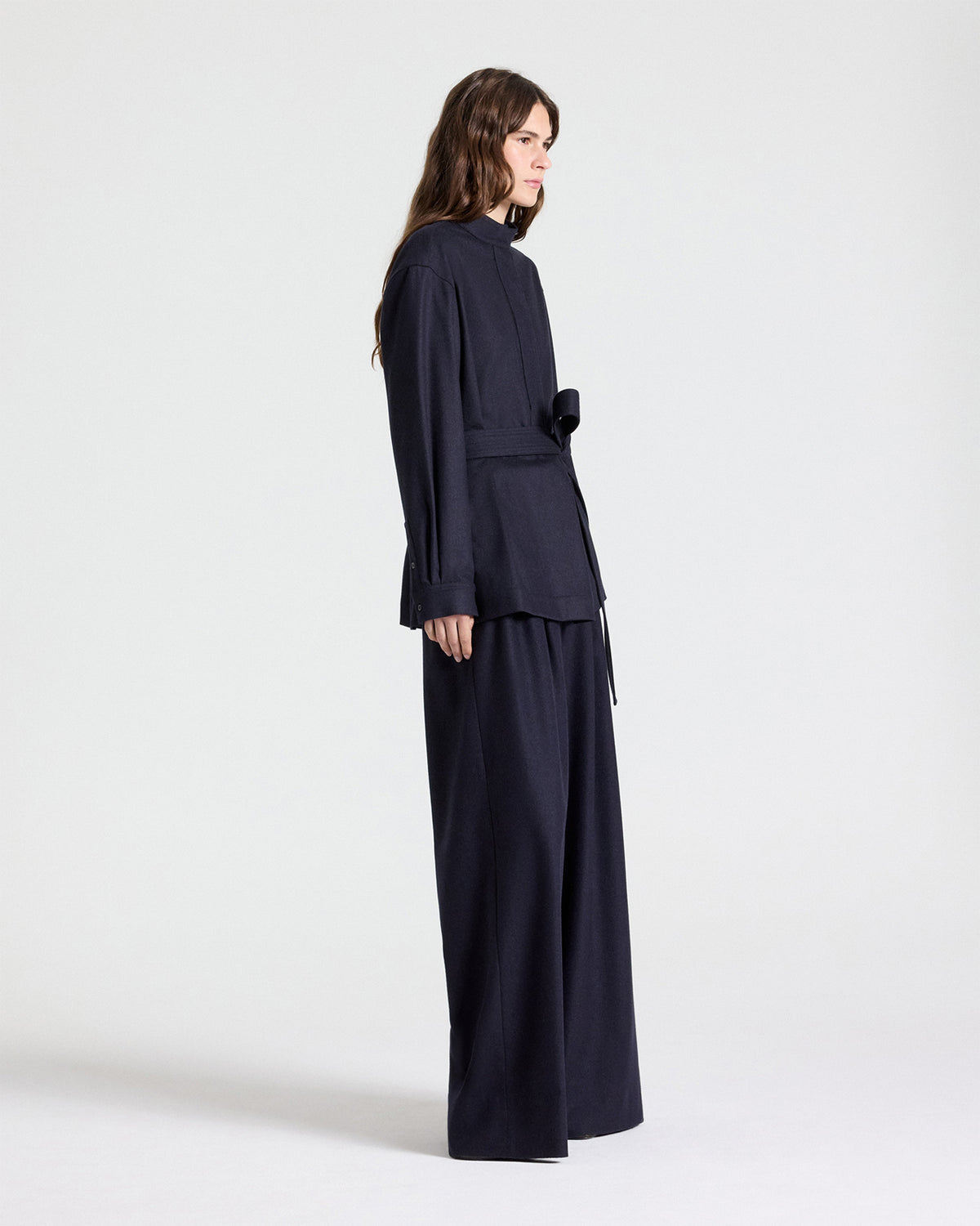 TWP Midnight Tamzin Jacket in Wool Flannel view 5