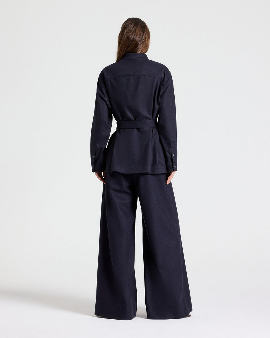 TWP Midnight Tamzin Jacket in Wool Flannel view 6
