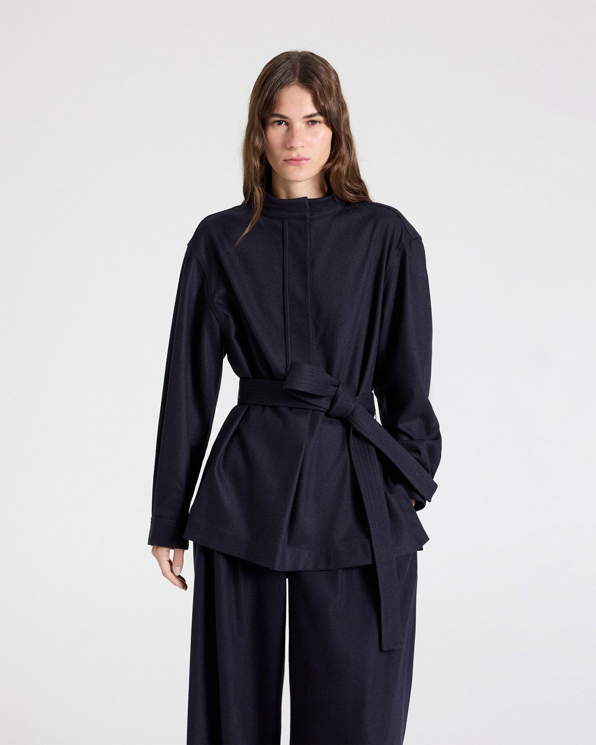 TWP Midnight Tamzin Jacket in Wool Flannel view 2