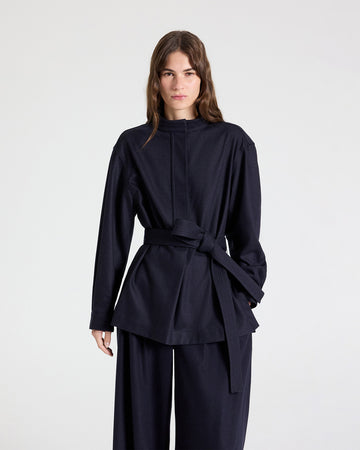 TWP Midnight Tamzin Jacket in Wool Flannel view 2