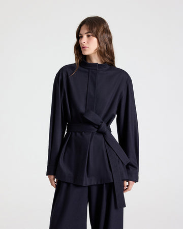 TWP Midnight Tamzin Jacket in Wool Flannel view 1