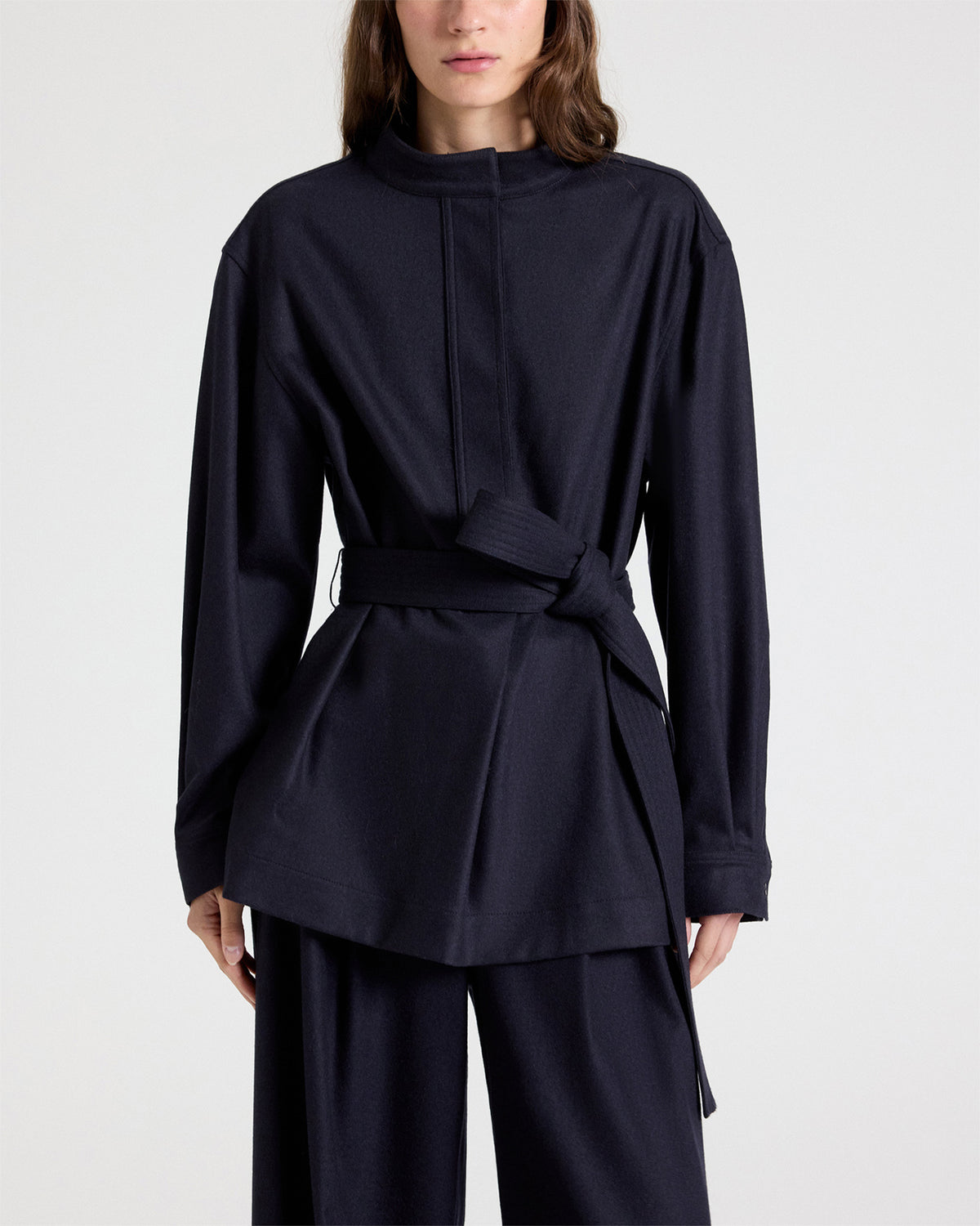 TWP Midnight Tamzin Jacket in Wool Flannel view 3