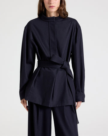 TWP Midnight Tamzin Jacket in Wool Flannel view 3