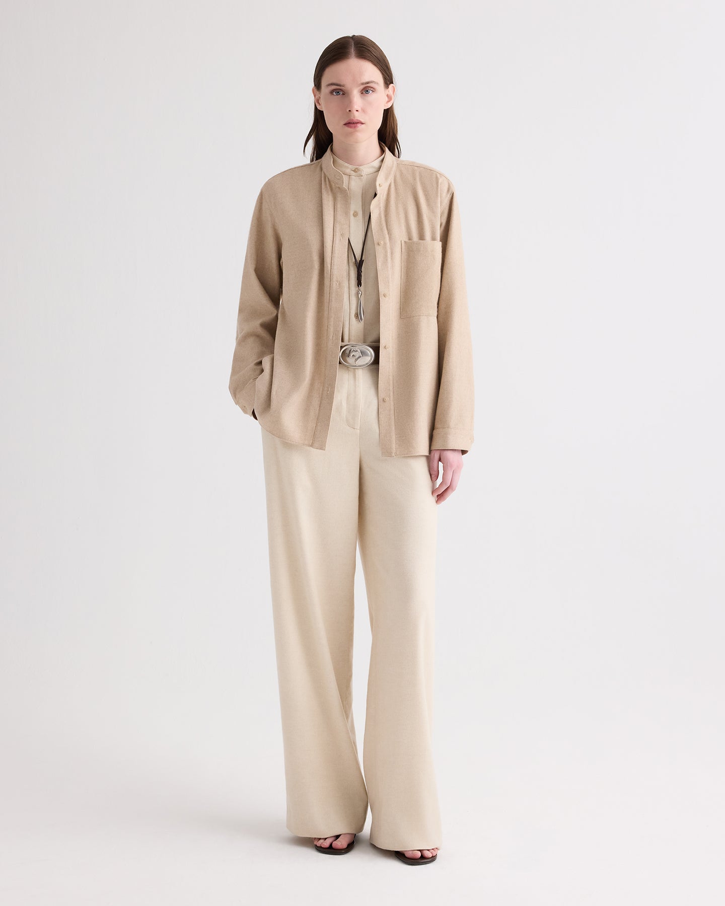 TWP Beige LATTACHE TOP - BEIGE view 1