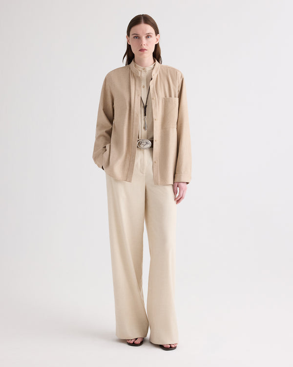 TWP Beige LATTACHE TOP - BEIGE view 1