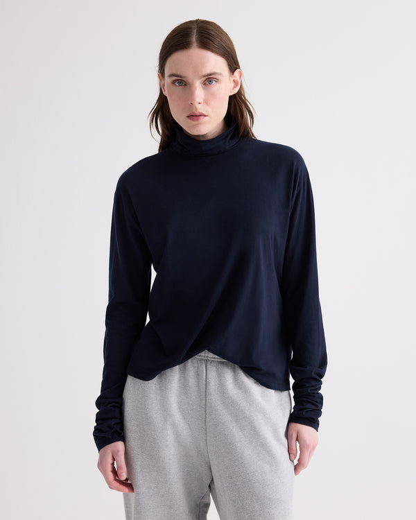TWP Midnight ABBY MOCKNECK - MIDNIGHT view 1