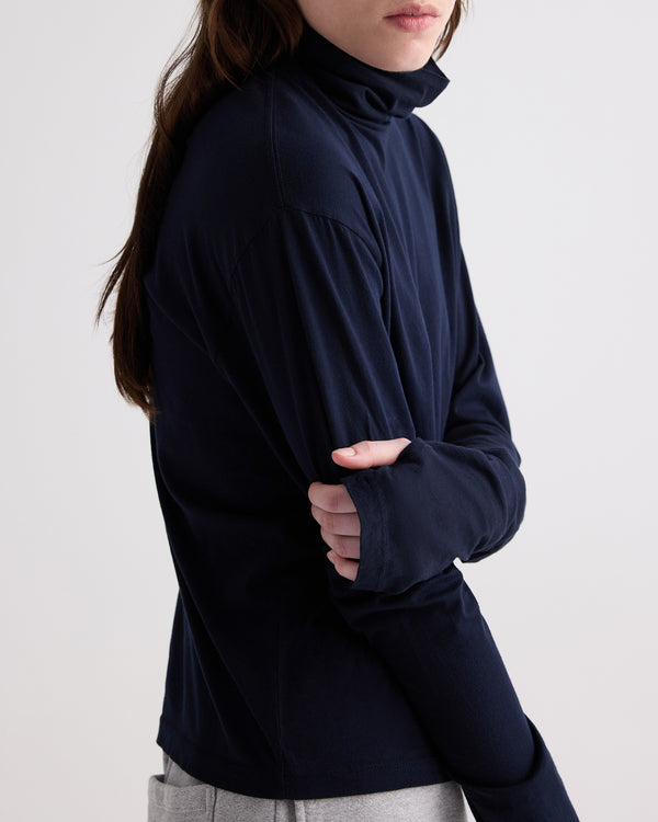 TWP Midnight ABBY MOCKNECK - MIDNIGHT view 3