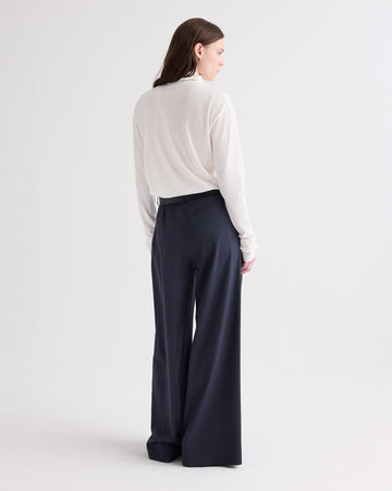 TWP White Abby Mockneck in Supima Cotton view 5