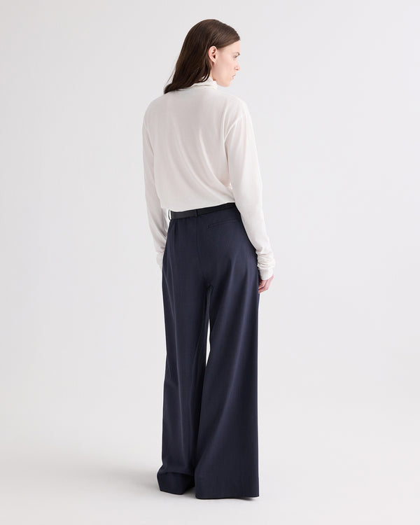 TWP White Abby Mockneck in Supima Cotton view 5